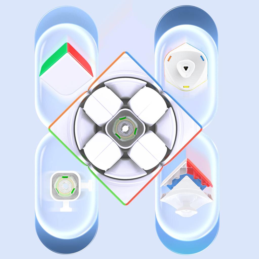 GAN 251 2x2 Speed Competition Gun Cube 51mm for Beginners V2, (Stickerless)