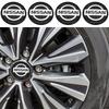 4pcs 56mm 60mm Nissan Logo 3D Car Emblem Wheel Center Hub Cap Auto Rim Refit Dust-proof Badge Covers Sticker Styling Accessories