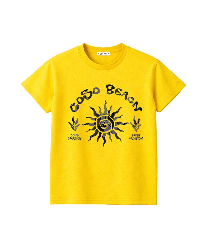 Koso Cc Color Artwork Crop T-Shirt (Yellow)