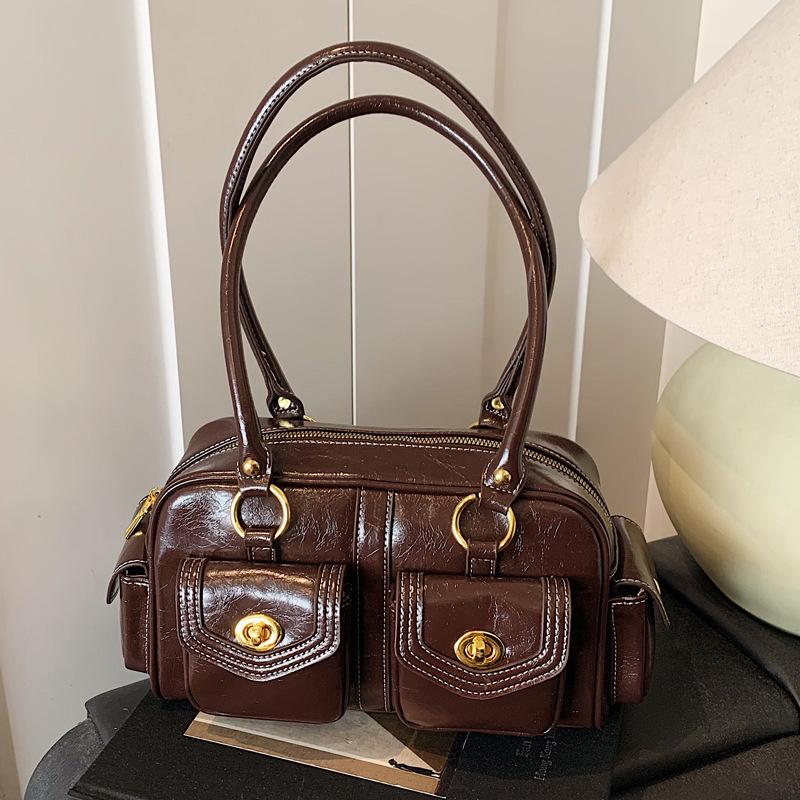 Damentasche mit großer Kapazität für unter dem Arm, Herbst und Winter 2025, neu, Nische, hochwertig, schlicht, Retro, Schultertasche, Kissen-Tasche