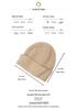 Unisex 100% Pure Cashmere Hat - Stylish Knitted Cold-Weather Essential for Autumn and Winter