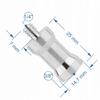 Adapter, tripod reduction sleeve 3/8" to 1/4" aluminum for lamp stand