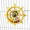 Birds Steering Wheel Engaging Birds Plaything Colorful Rotating Bead Wheel To Keep Birds Active And Happy