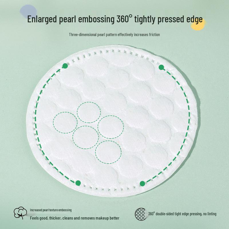 100-Piece Dual-Sided Round Cotton Makeup Remover Pads