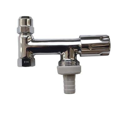 Double Shut-off Valve - BONI-SHOP - Comfort Handle - Chrome-plated Brass - 10 Mm Connection - 3/8" Thread