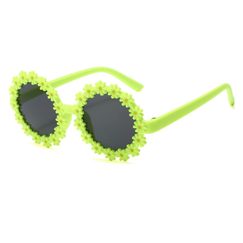 Kids Round Flower Sun Glasses Cute Daisy Sunglasses Outdoor Sun Protection Shades Fashion Funny Party Eyewear