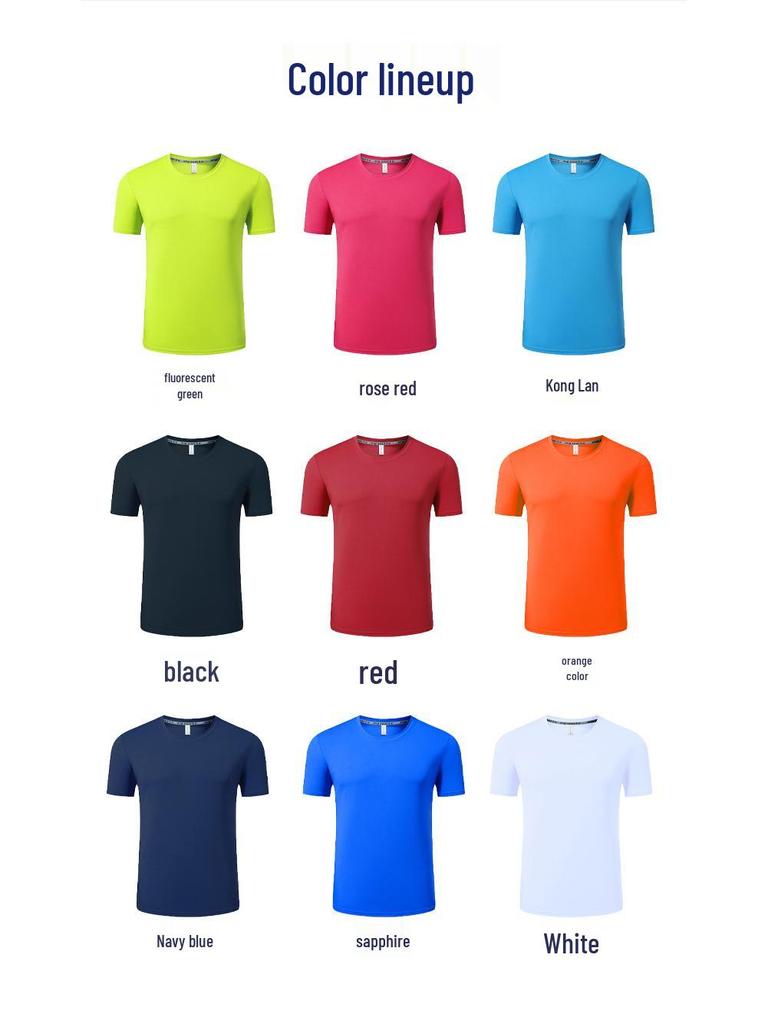 Custom Logo Quick-Dry Summer T-Shirt for Promotions and Workwear