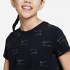 Nike Kids T-Shirt With All Over Logo Print And Round Neck Short Sleeve Kids tops DZ3582-010