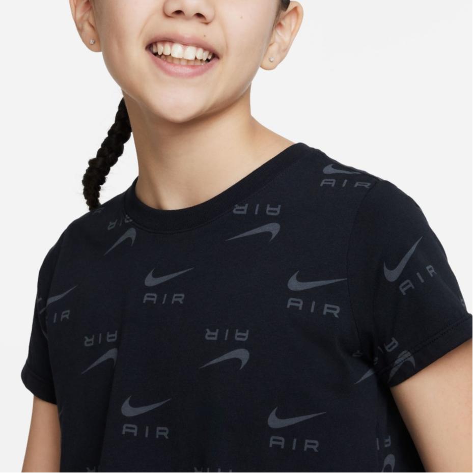 Nike Kids T-Shirt With All Over Logo Print And Round Neck Short Sleeve Kids tops DZ3582-010