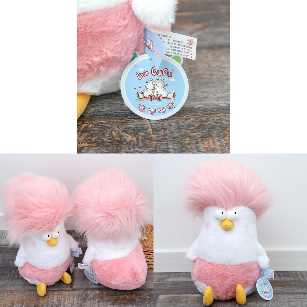 Chicken Plush Toy With Short Pile Fabric For Gift And Decoration