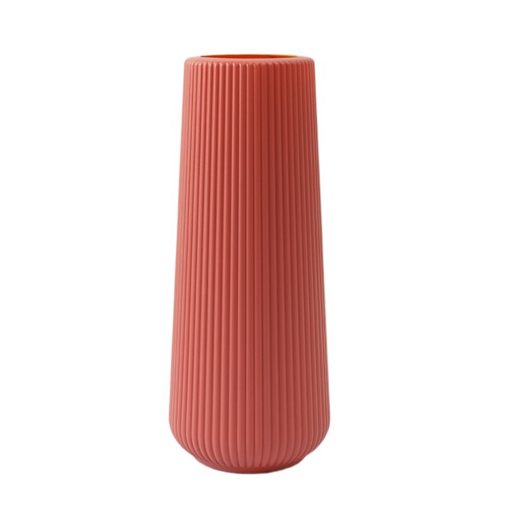 Vertical Plastic Vase Flower Art Nordic Vase Ornaments Light Luxury Hydroponic Vase  Table
