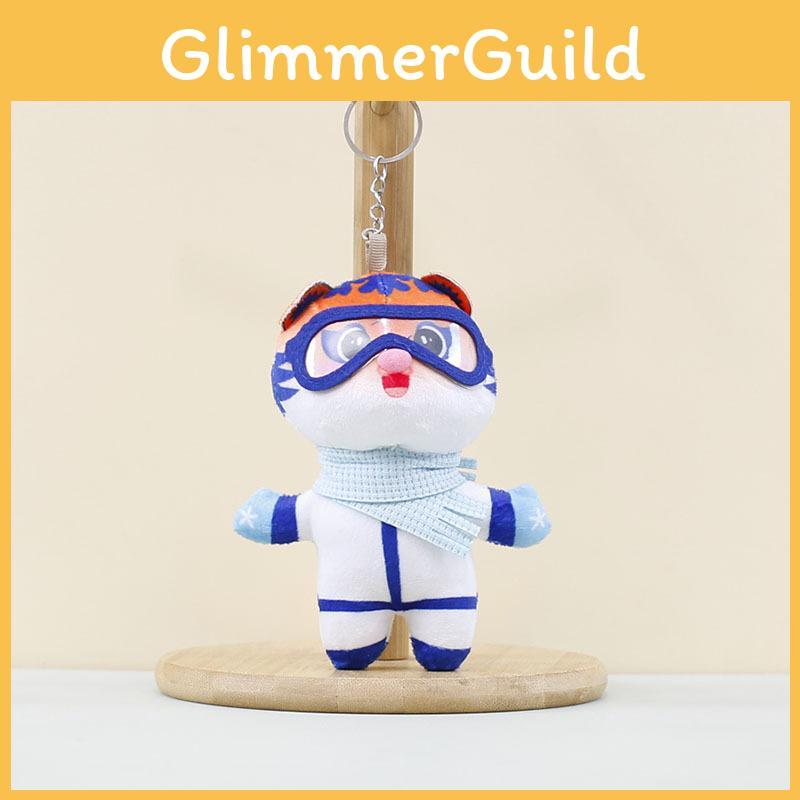 Weicher und kuscheliger Plüschkatzenanhänger, bezaubernder Kätzchen-Spielzeug-Schlüsselanhänger für Kinder und Erwachsene