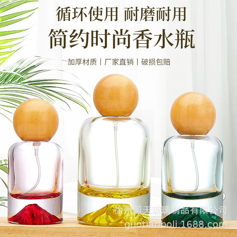 High-Quality 30ml Transparent Cylindrical Perfume Bottle with Decanter Design 30ml Transparent Glass