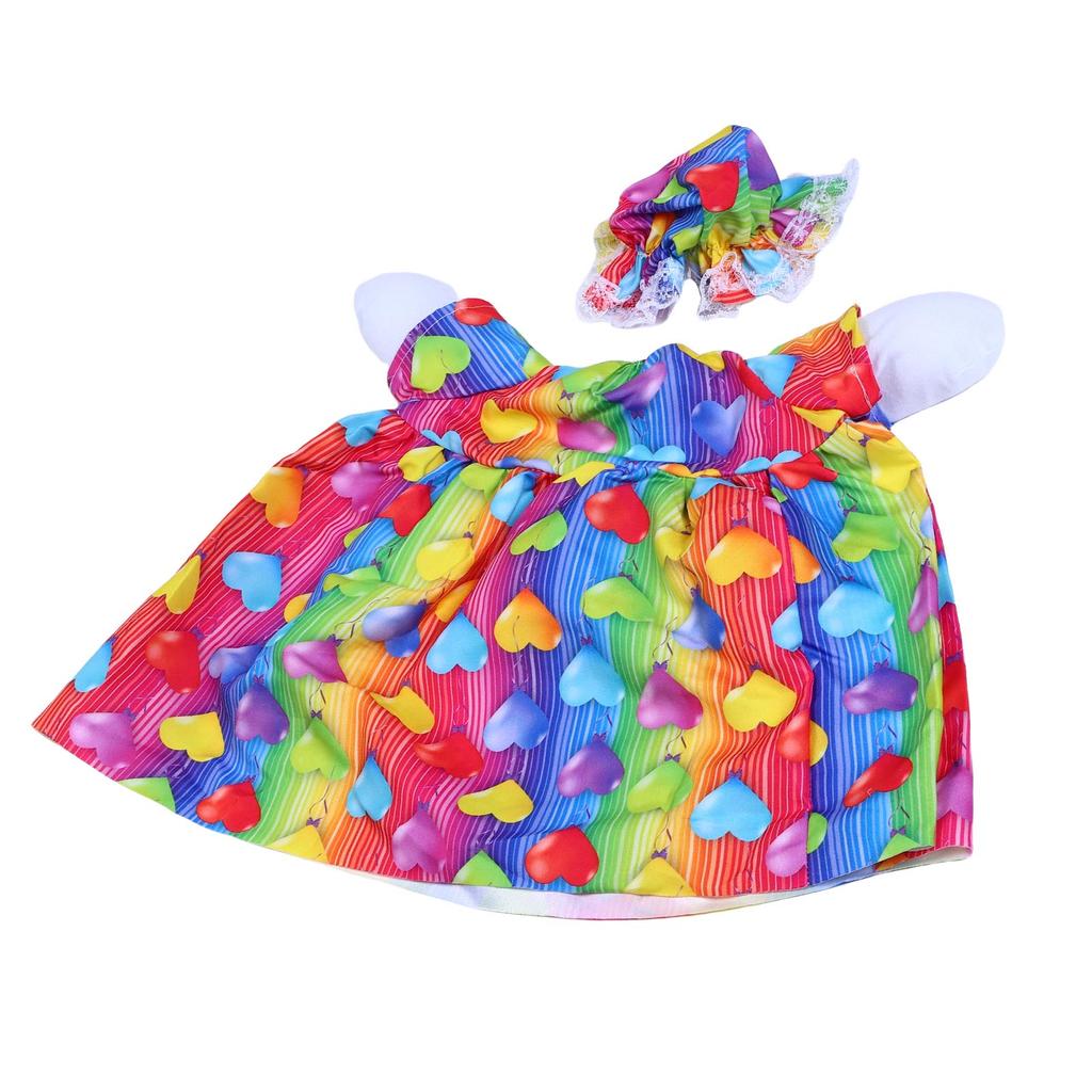 Summer Porch Goose Outfit Lovely Dots Cute and Fun Porch Goose Clothes Costume for Outdoor Yard Lawn Garden Patio Decor