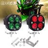 New Motorcycle Led Spotlights Yellow Car Off-road Vehicle Modified Roof Working Light 3 Inches 40W Small Square Light