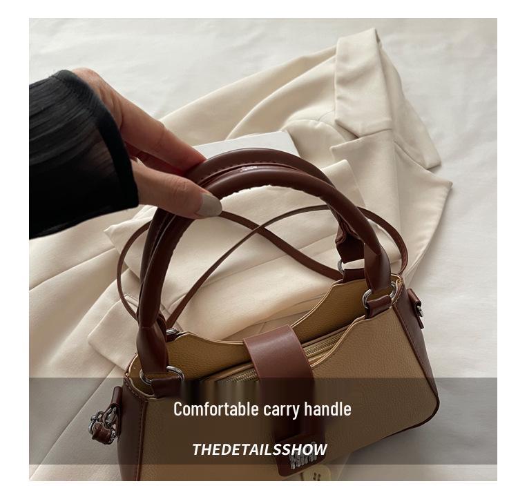Casual Solid Color Women's Crossbody Bag - New Fashion Versatile Color Block Handbag