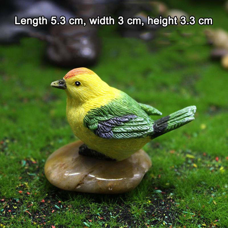 Simulation Birds And Birds' Nests Ornament Resin Faux Gardening Bonsai Decoration Accessories Figurines & Miniatures FU