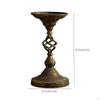 Metal Candle Holder Stand Antique Style Retro Table Centerpiece Candlestick for