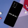 Simple Minamilst Black Quote Case For Oppo A78 A18 A38 A74 A94 A54 A58 A98 A80 A60 A40 A96 A76 A16 A15 A17 A57 A5 A6 Pro