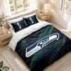 Bettwäsche-Set 1 Bettbezug 2 Kissenbezüge Seattle Seahawks Aufdruck Schlafzimmer Heimdekoration