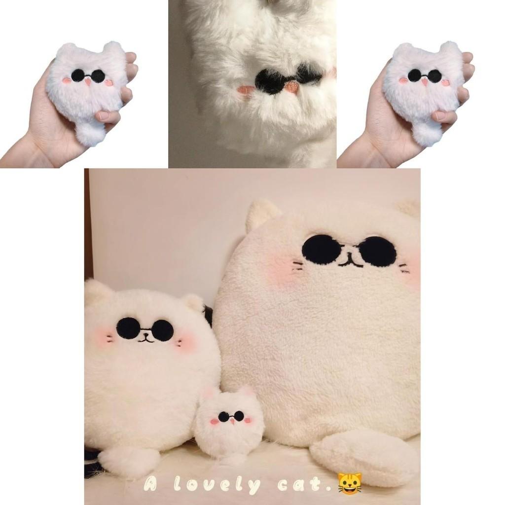 Cute Cat Plush Toy Keychain For Gifts And Decor Adorable Stuffed Animal With Embroidered Features