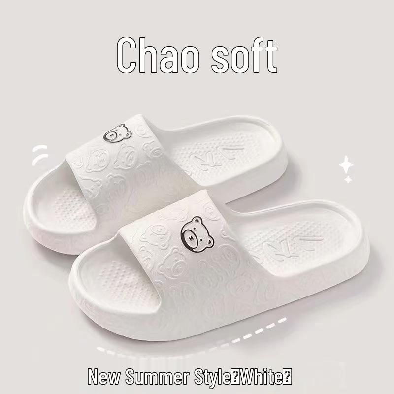 

Трендовые летние нескользящие EVA сандалии для женщин и мужчин - Мягкие подошвы, домашние тапочки для ванной 36-37 (Recommend 35-36)