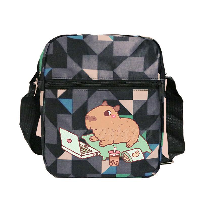 Fashion Versatile Children'S Portable Shoulder Bag Printed Trend Multifunctional Oblique Span Bag