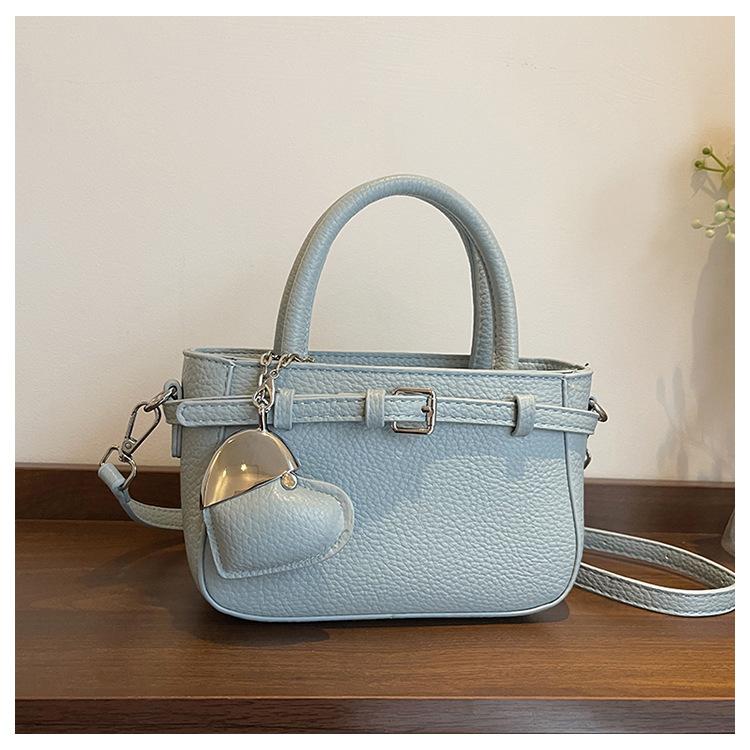 Lychee Pattern Red Bag Women's New Trendy Retro Mobile Phone Bag Versatile Shoulder Messenger Bag Wedding Bag