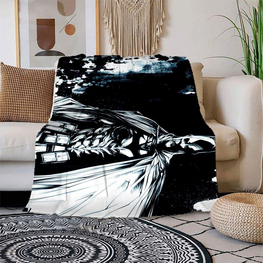 

Dark Knight: Batman Comic Book Art PrintBlanket Flannel Throw Blanket for Sofa, Bed, Travel, Camping, Office, Couch, Chair 80cm×120cm