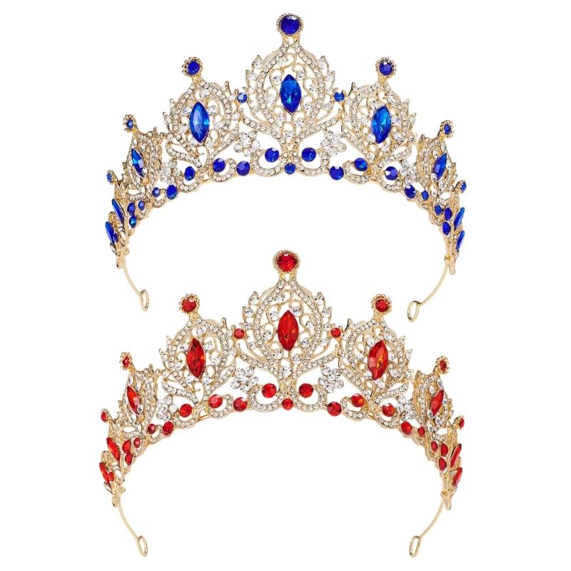 Delicate Tiaras Birthday Headbands Elegant Hairbands for Girls Wedding Party Photo Props Headwear Crown