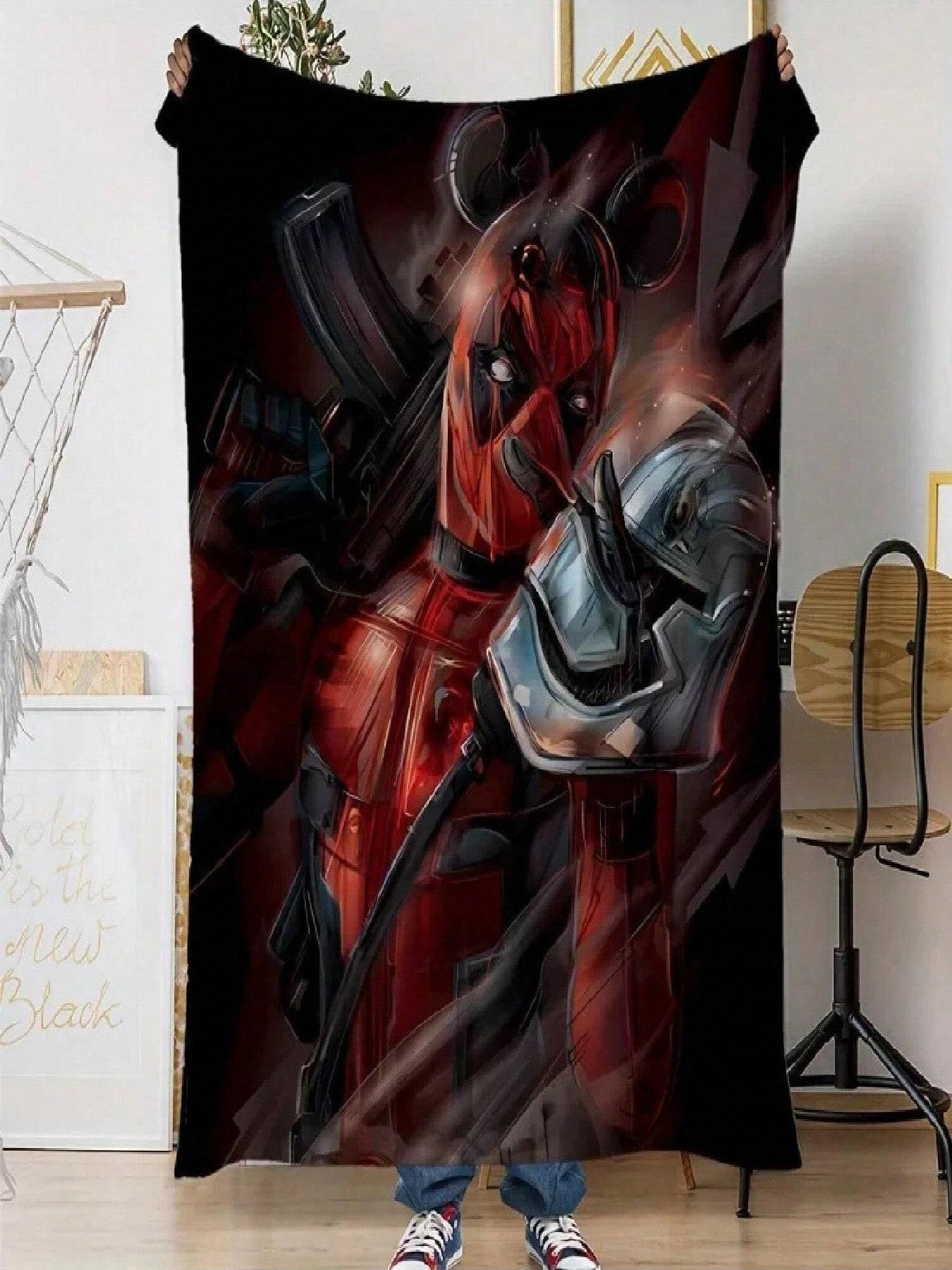 

Manta De Franela Suave De Deadpool Wolverine Para Todas Las Estaciones, Regalo De Cumpleaños, Halloween Y Navidad Para Adultos 75X95CM сірий колір