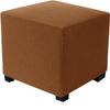 Square Ottoman Cover Polar Fleece Elastic Footstool Slipcover Furniture Protector For Home Pouf