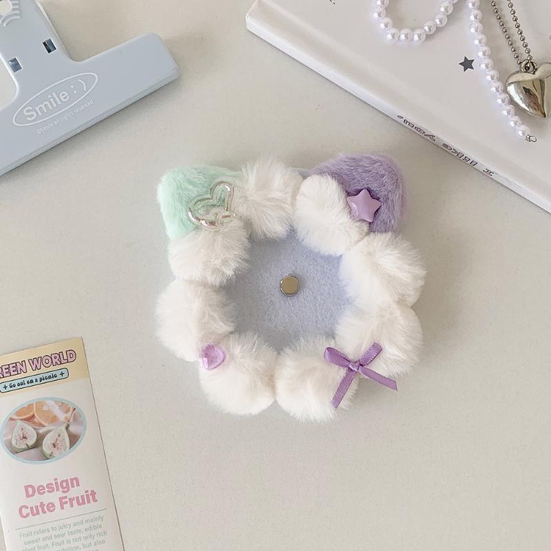 Cute Cartoon Plush Cats Ear Badge Organizers 58Mm Badge Decoration Tray Anime Idol Peripheral Collectors Decoration Accessories