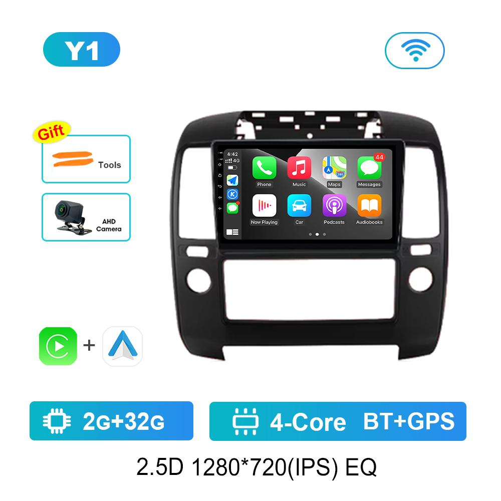 Bluetooth 9'' for NISSAN NAVARA 2006 - 2012 Android OS GPS Car Video Multimedia Player Auto Tools WiFi IPS Screen 4G Cooling Fan