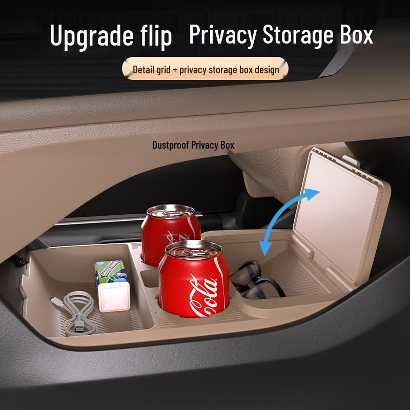 Compatible with silicone storage boxes, eyeglass cases, and accessories under the center console for 25 Changan CS75 models.