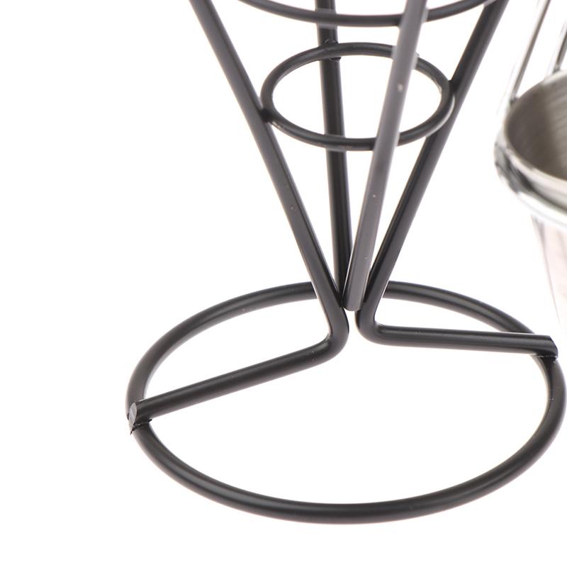 1Pcs French Fry Stand Cone Basket Holder For Fries Fish And Chips And Appetizers