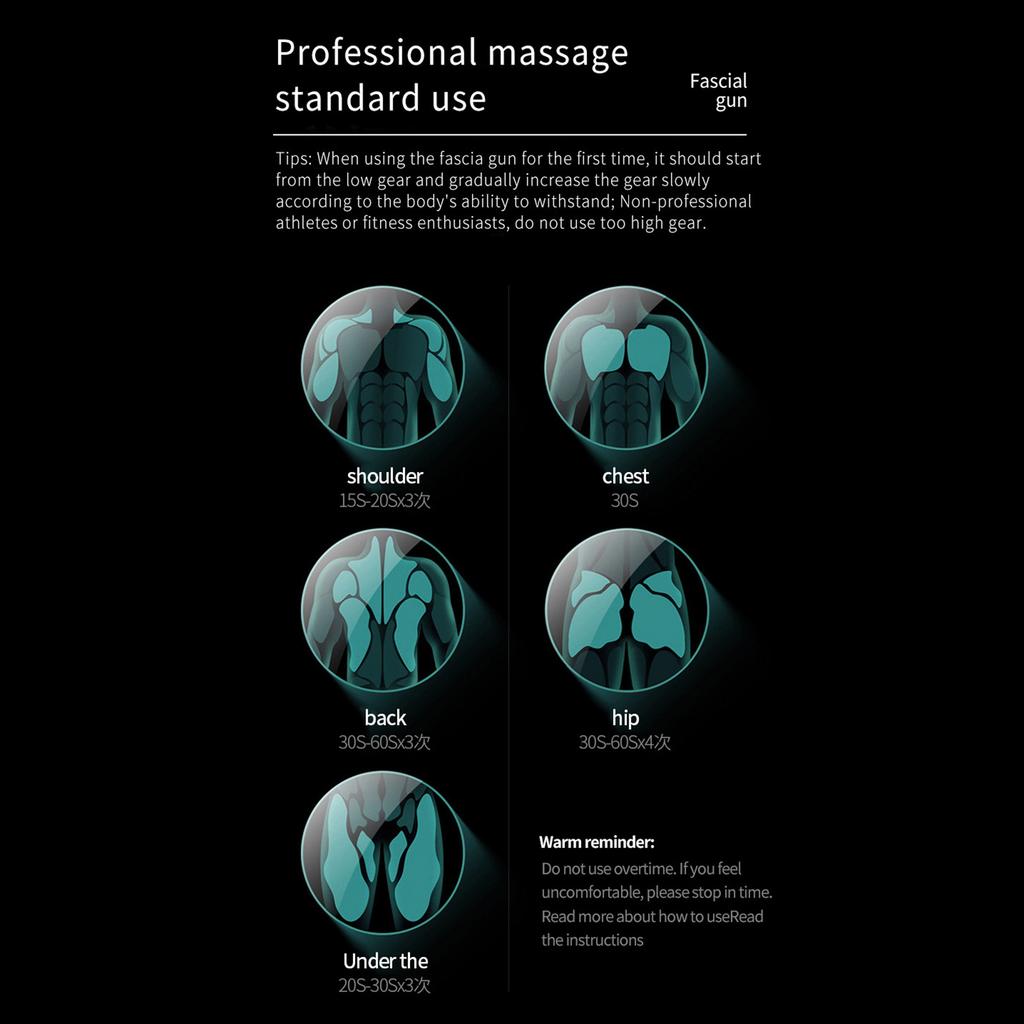 Mini Fascia Massage Gun Powerful Mini Deep Tissue Massage Gun for Muscle Recovery & Pain Relief