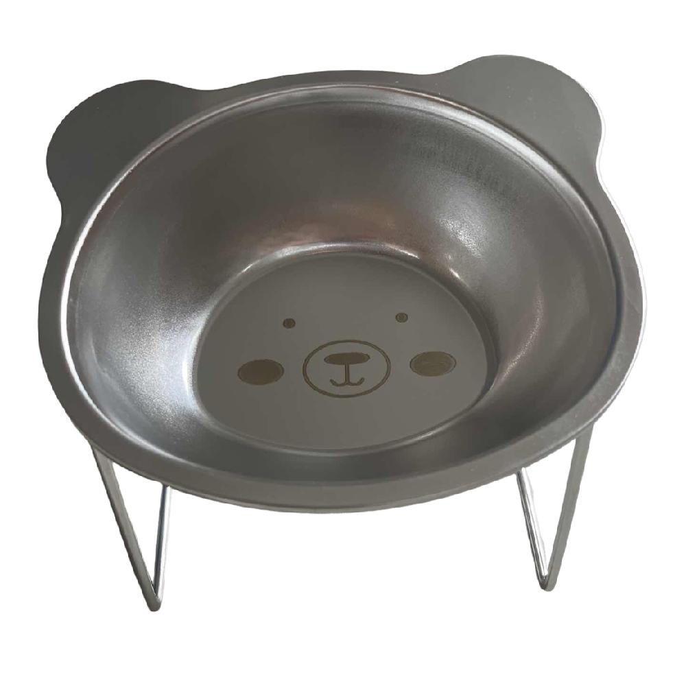 15 Degree Inclined Stainless Steel Cat Bowl Detachable Pet Feeding Dish  Wet Dry Food