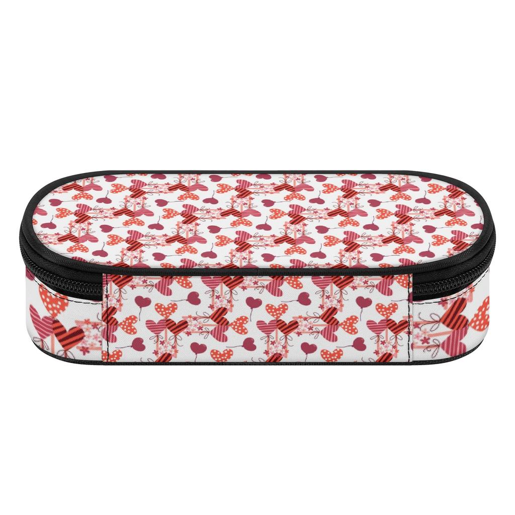 School Pencil Case Neat Design 300D Polyester Secure Zipper with Main Compartment Mesh Pocket and Pen Slots for Everyday Study