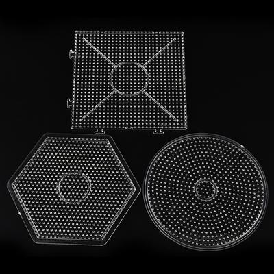 1 Pcs Square Round Hexagon Pegboards Transparent For 5Mm Hama Beads Diy Kids Toy