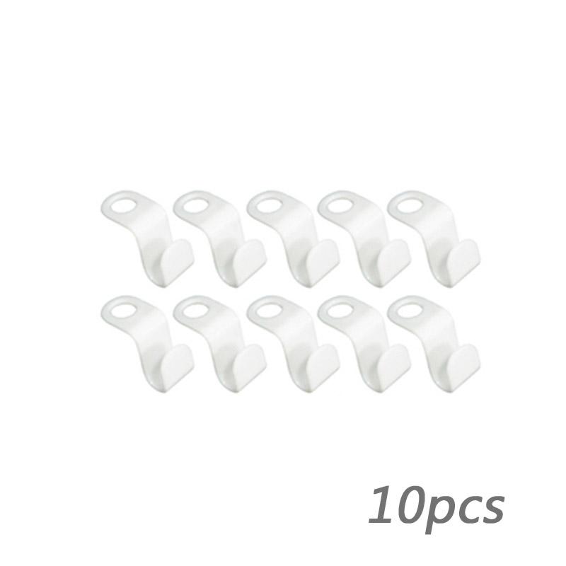 

Вешалка для одежды для шкафа, крючки для соединителя, каскадный пластиковый органайзер для гардероба, держатель для стойки, экономящий место, организация дома 10pcs white