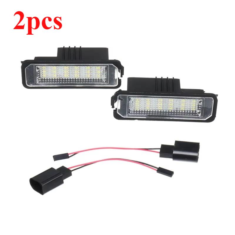 

2 шт. 12 В 18 светодиодных ламп подсветки номерного знака автомобиля белые для VW GOLF 4 5 6 7 Lupo Scirocco Polo 9N 6R Passat B6 Phaeton