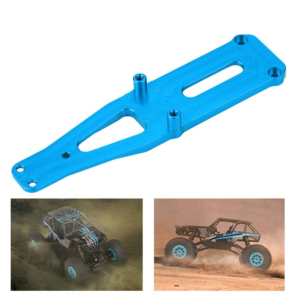 Front Shock Absorber Metal Board For WL Toys 12423 Truck Car R C Hop Up Parts (Blue 0008B)