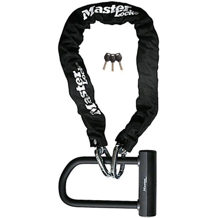 Antivol chaîne vélo - MASTER LOCK - Haute résistance - Mini antivol U - À clé