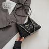 Rhombus chain shoulder bag summer new women's high-end texture commuter bucket bag