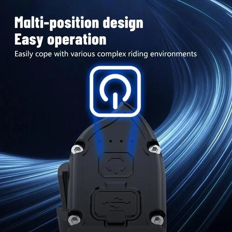 Bright Bike Headlight - USB-C Rechargeable 2000LM LED, IPX5 Waterproof Cycling Light for Road/MTB Night Riding (5 Light Modes)