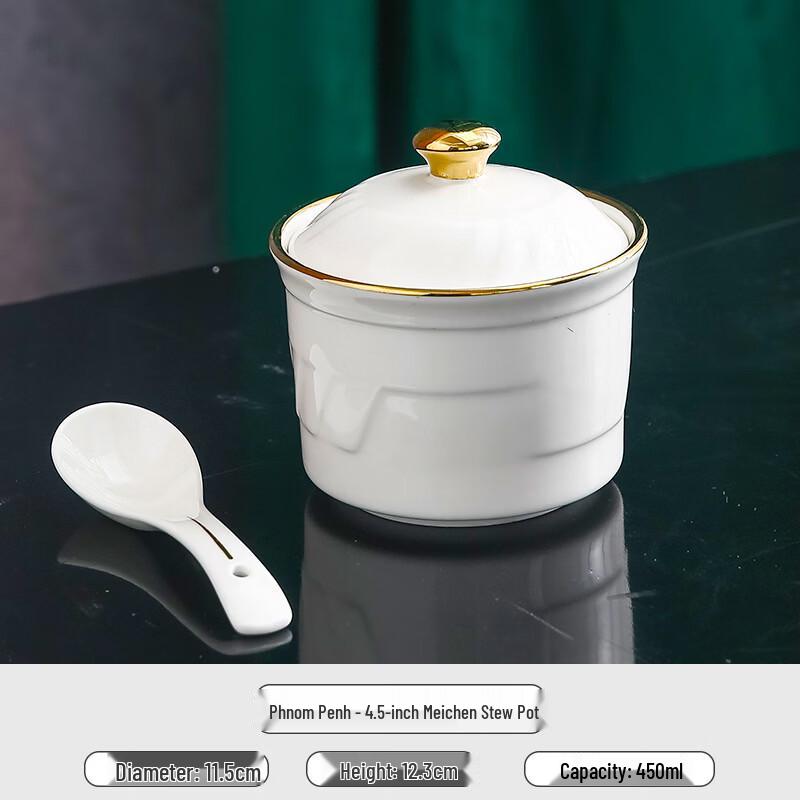 Ceramic Double Boiler Stew Pot