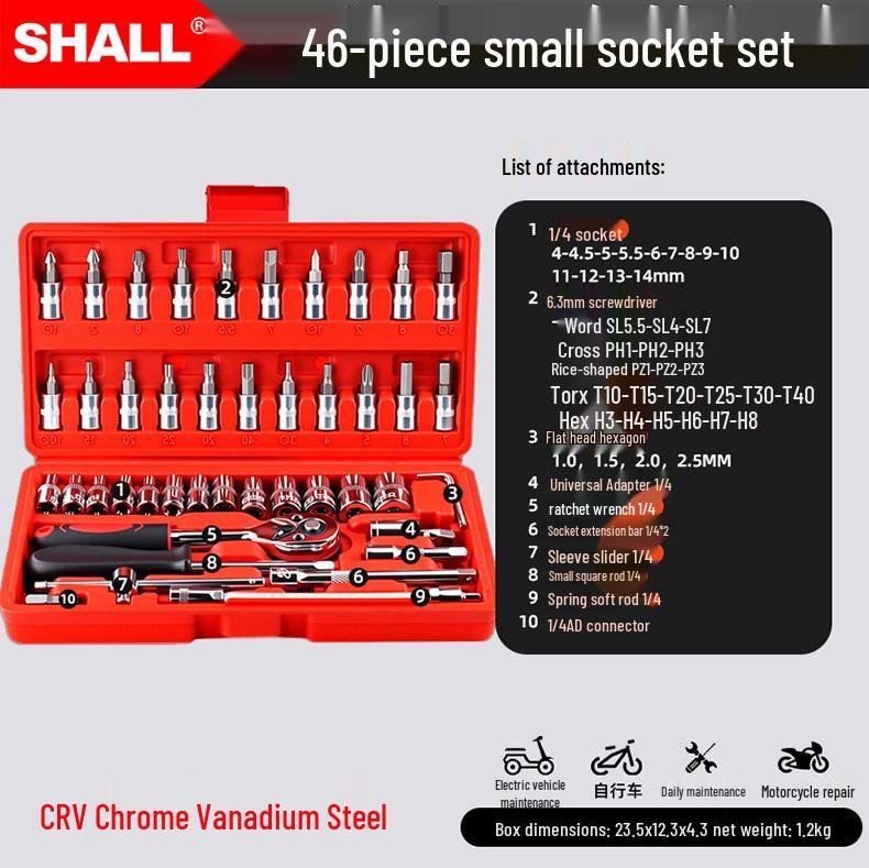 

Multifunctional Household Tool Set: 21-Piece Hardware Kit with Electric Drill