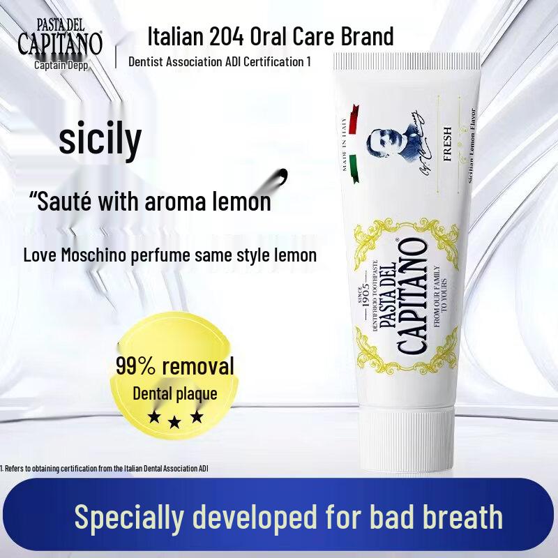 Pasta Del Capitano Sicilian Lemon Toothpaste