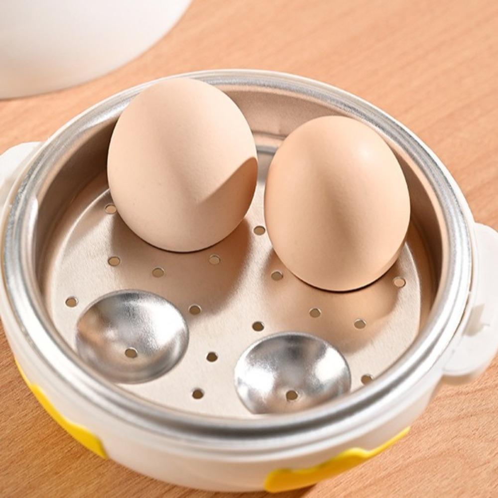 Cute Duckling Food Grade Steamer Plastic Steamer Box Durable Microwave Egg Steamer  Microwave